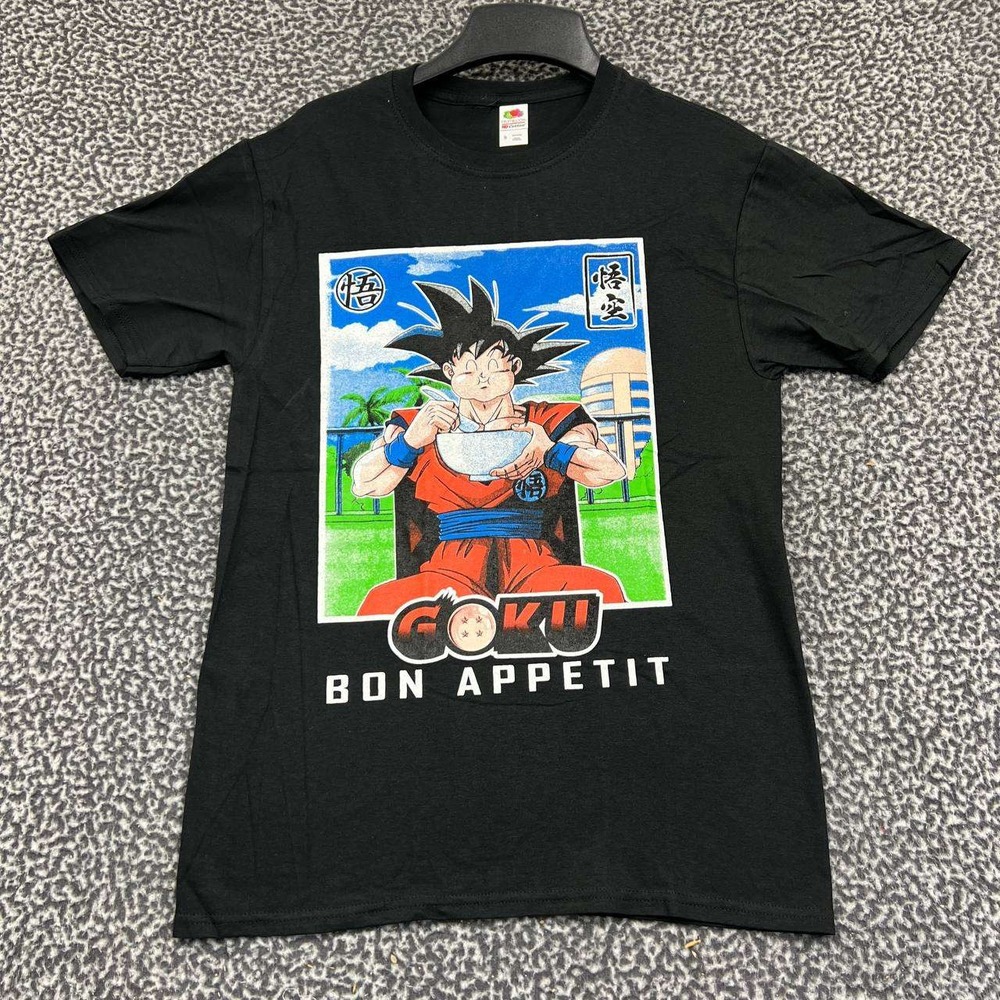 Vintage Dragon Ball Z Goku Shirt Men Small Fruit of the Loom Short Sleeve S